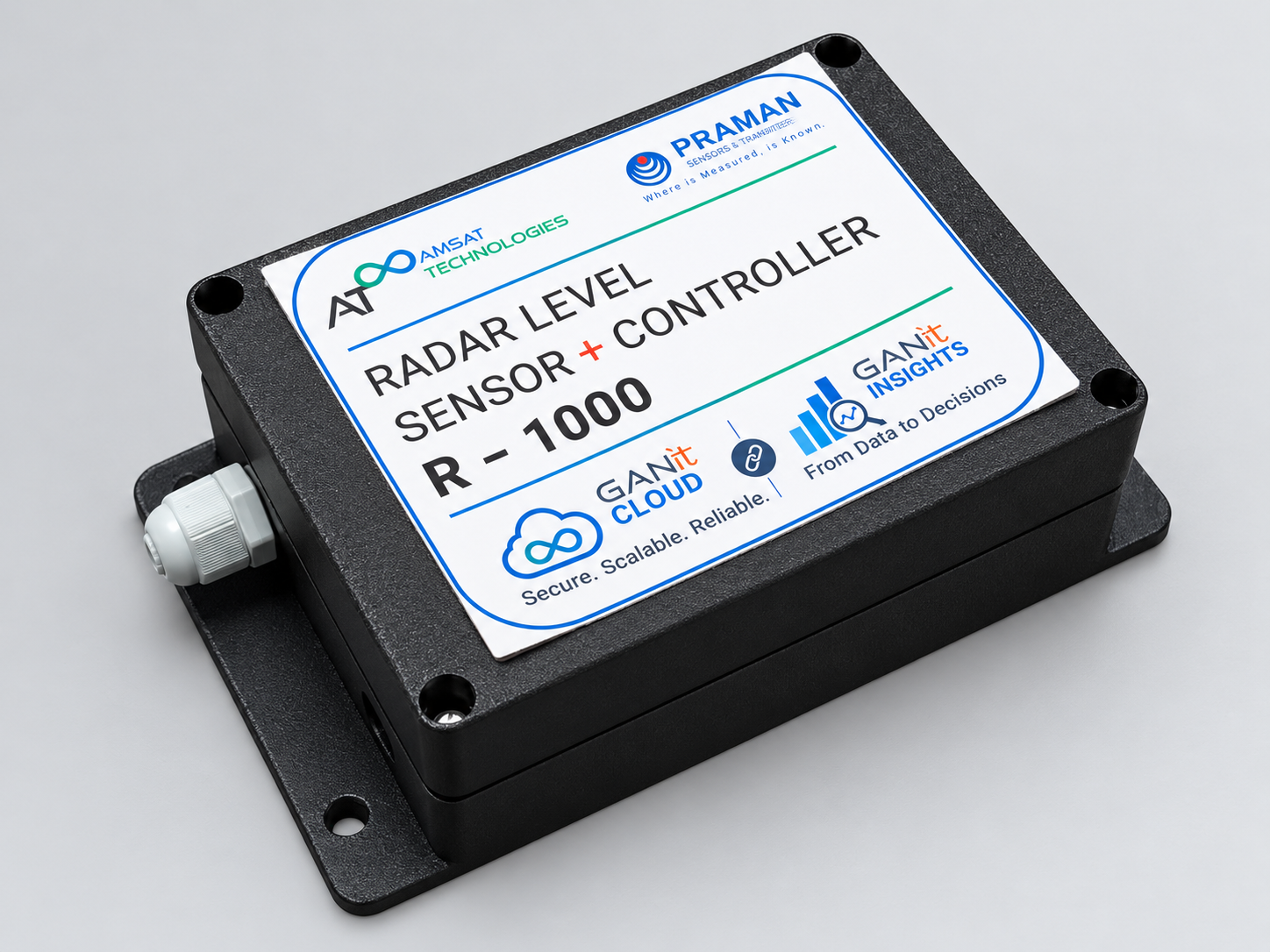 PRAMAN R-1000 radar level sensor.